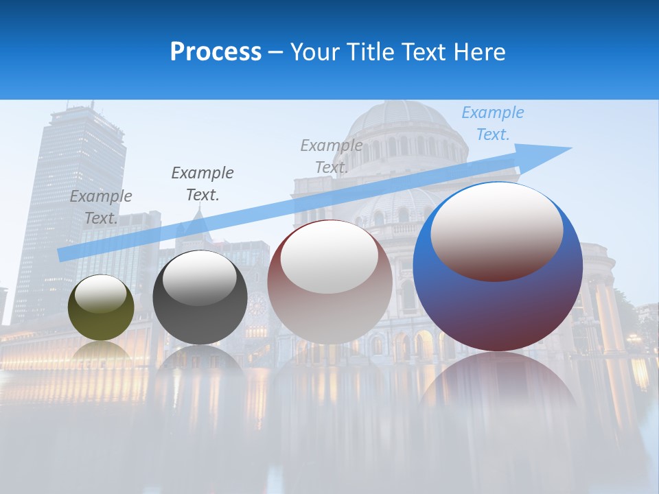 A Large Building With A Dome In The Middle Of It PowerPoint Template