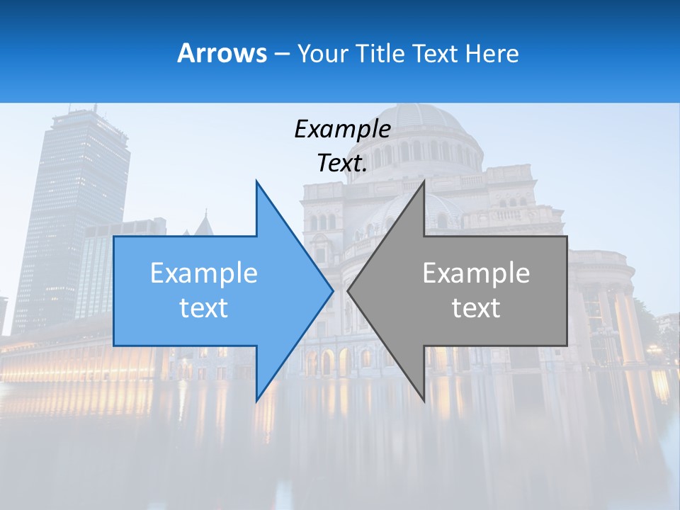 A Large Building With A Dome In The Middle Of It PowerPoint Template