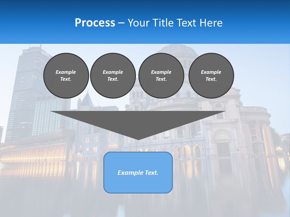 A Large Building With A Dome In The Middle Of It PowerPoint Template