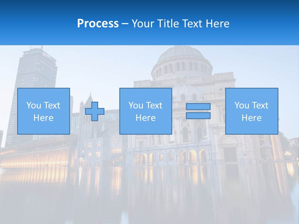 A Large Building With A Dome In The Middle Of It PowerPoint Template