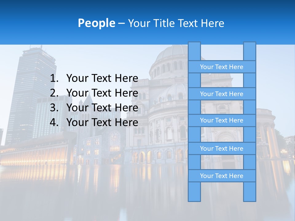 A Large Building With A Dome In The Middle Of It PowerPoint Template