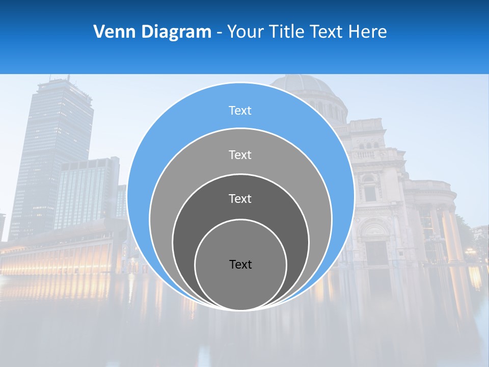 A Large Building With A Dome In The Middle Of It PowerPoint Template