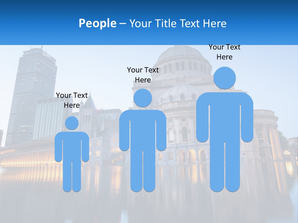 A Large Building With A Dome In The Middle Of It PowerPoint Template