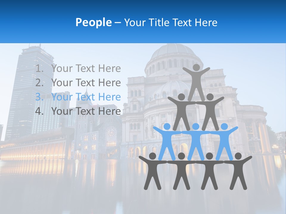 A Large Building With A Dome In The Middle Of It PowerPoint Template