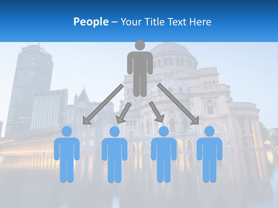 A Large Building With A Dome In The Middle Of It PowerPoint Template