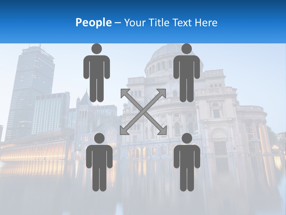 A Large Building With A Dome In The Middle Of It PowerPoint Template
