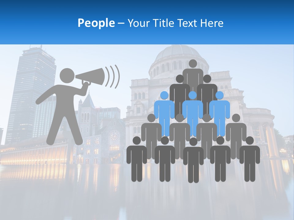 A Large Building With A Dome In The Middle Of It PowerPoint Template