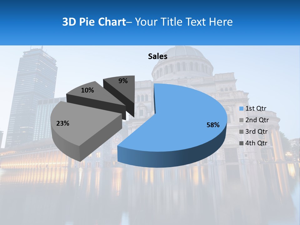 A Large Building With A Dome In The Middle Of It PowerPoint Template