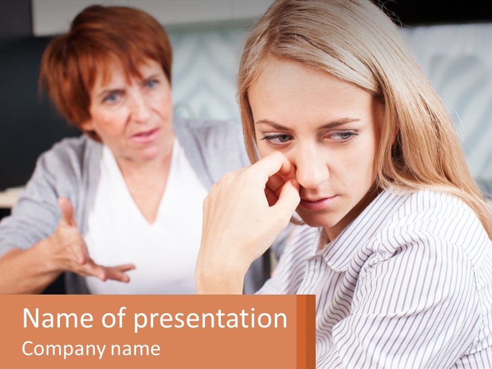 A Woman Is Looking At A Computer Screen While Another Woman Looks On PowerPoint Template