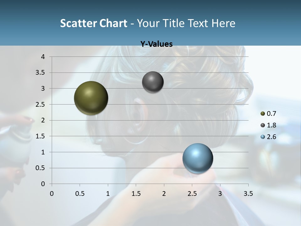 A Woman Getting Her Hair Styled By A Professional Hair Stylist PowerPoint Template