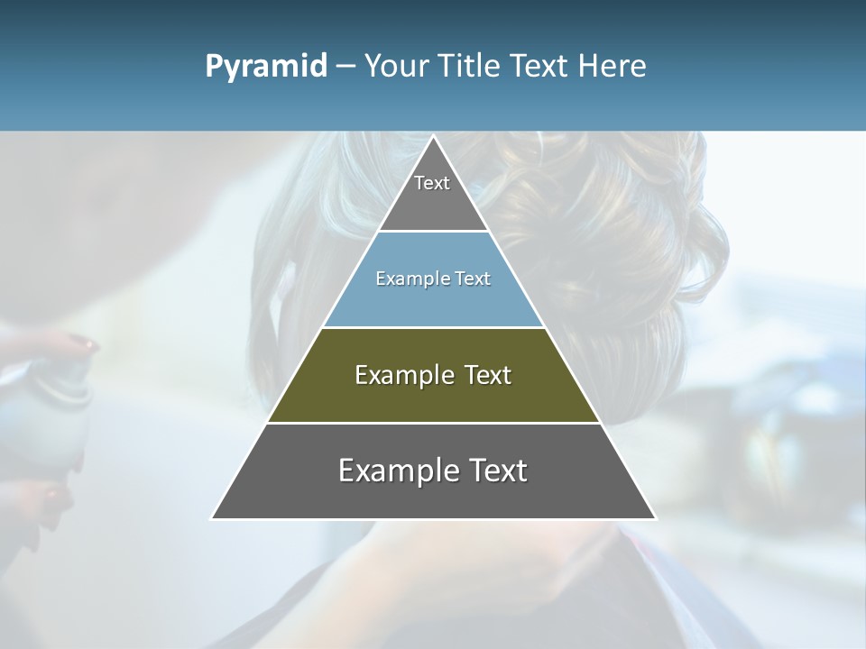 A Woman Getting Her Hair Styled By A Professional Hair Stylist PowerPoint Template