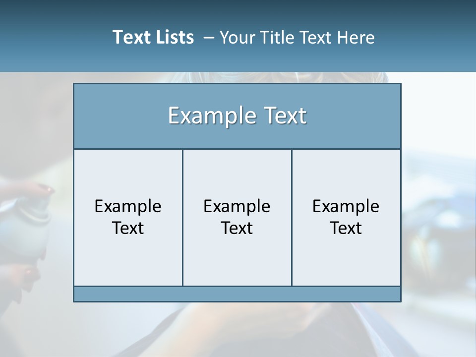 A Woman Getting Her Hair Styled By A Professional Hair Stylist PowerPoint Template