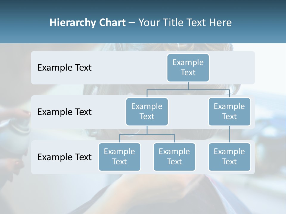 A Woman Getting Her Hair Styled By A Professional Hair Stylist PowerPoint Template