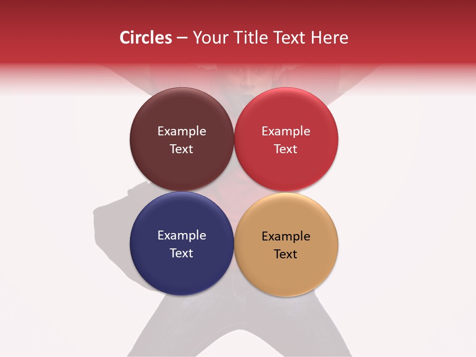 A Man With His Arms In The Air PowerPoint Template