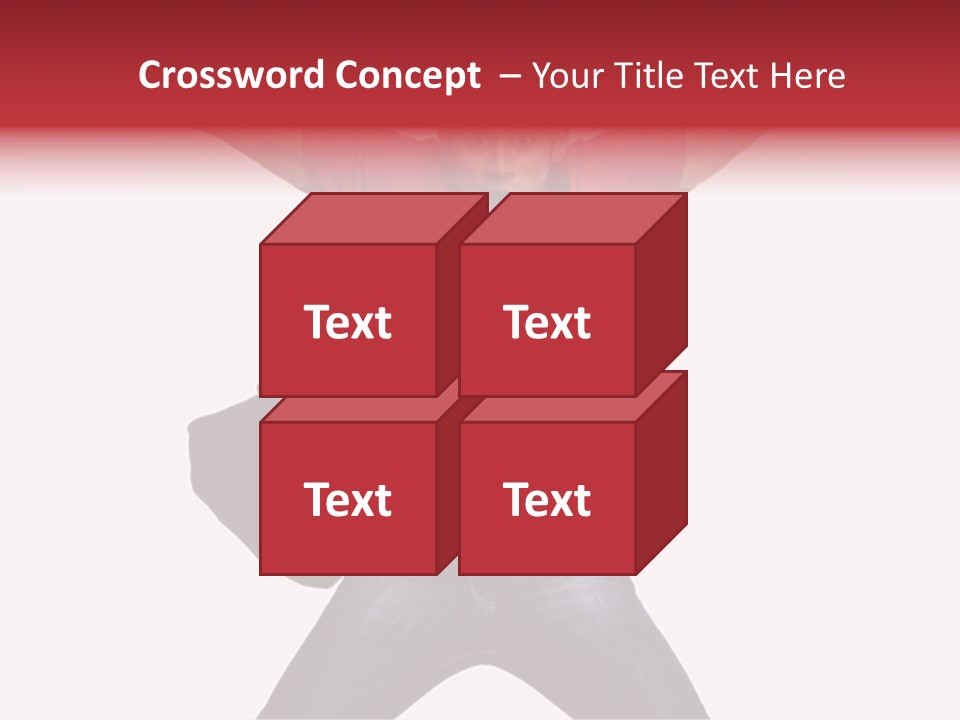 A Man With His Arms In The Air PowerPoint Template