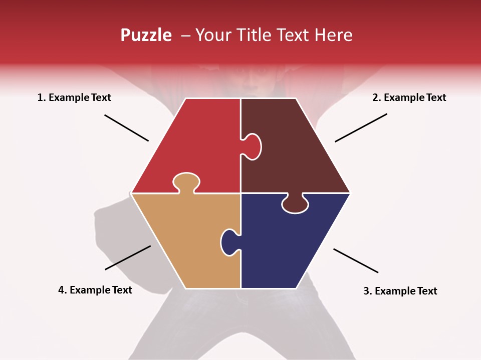 A Man With His Arms In The Air PowerPoint Template