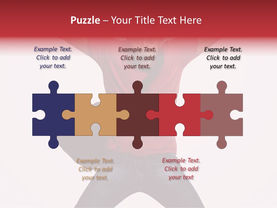 A Man With His Arms In The Air PowerPoint Template