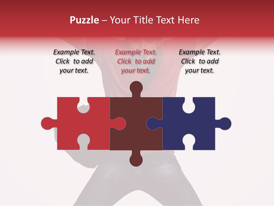 A Man With His Arms In The Air PowerPoint Template