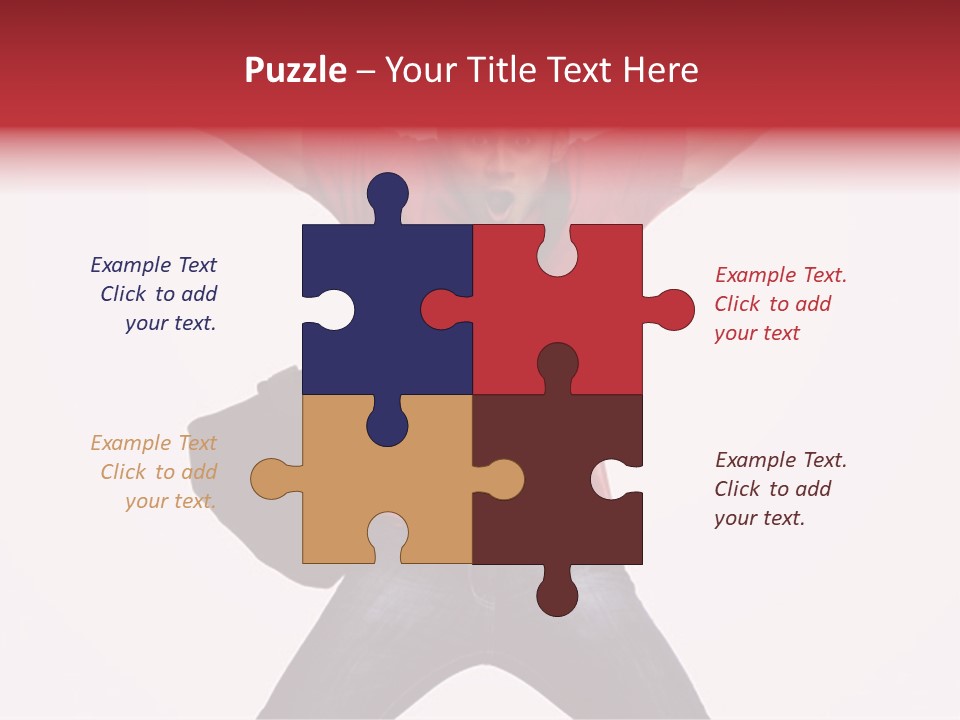 A Man With His Arms In The Air PowerPoint Template