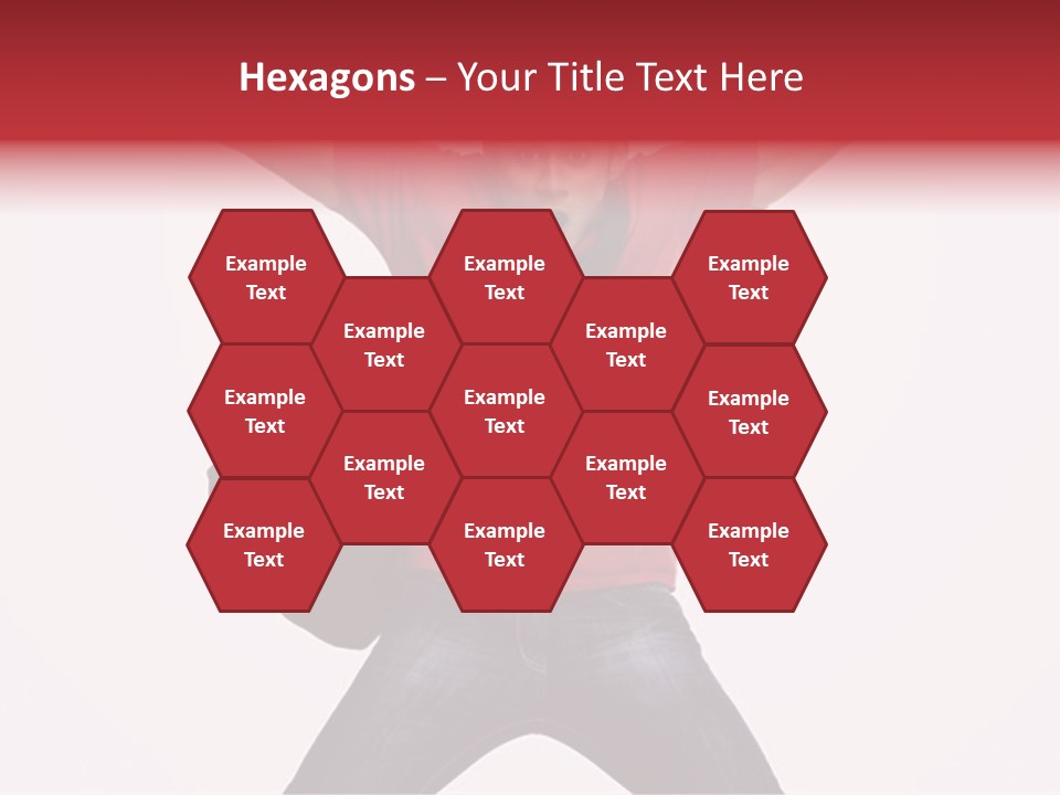 A Man With His Arms In The Air PowerPoint Template