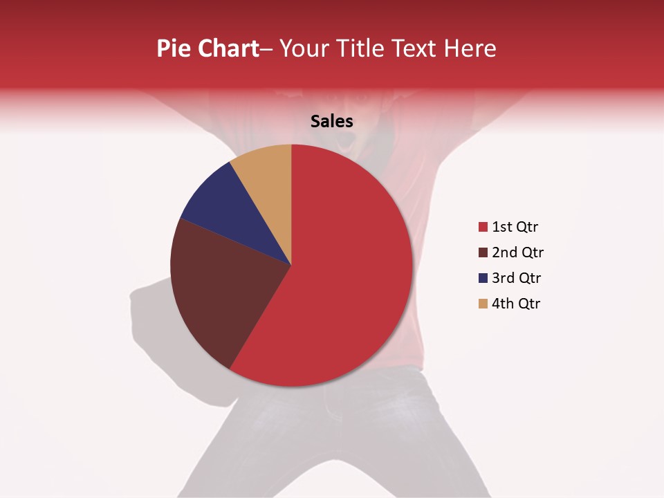 A Man With His Arms In The Air PowerPoint Template