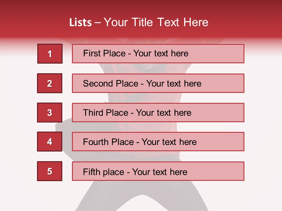 A Man With His Arms In The Air PowerPoint Template