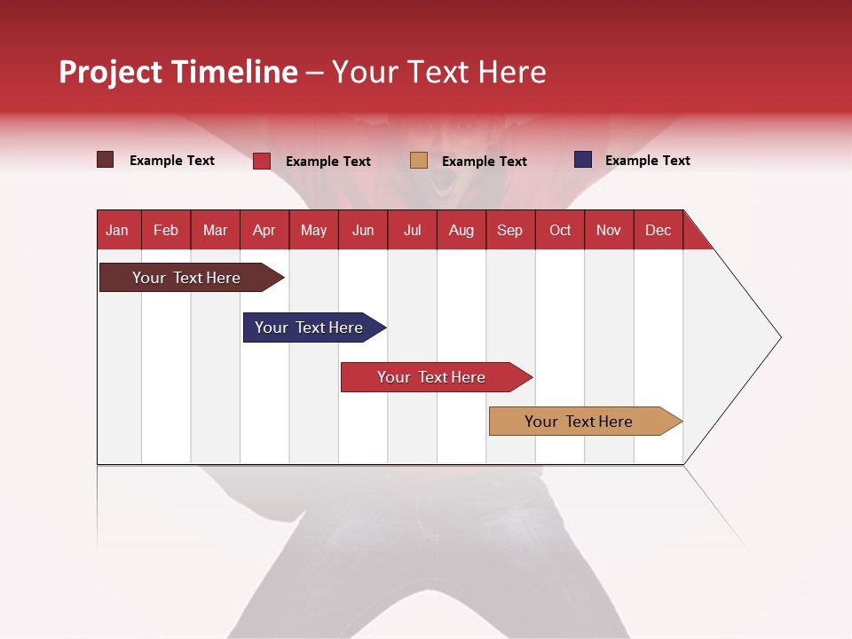 A Man With His Arms In The Air PowerPoint Template