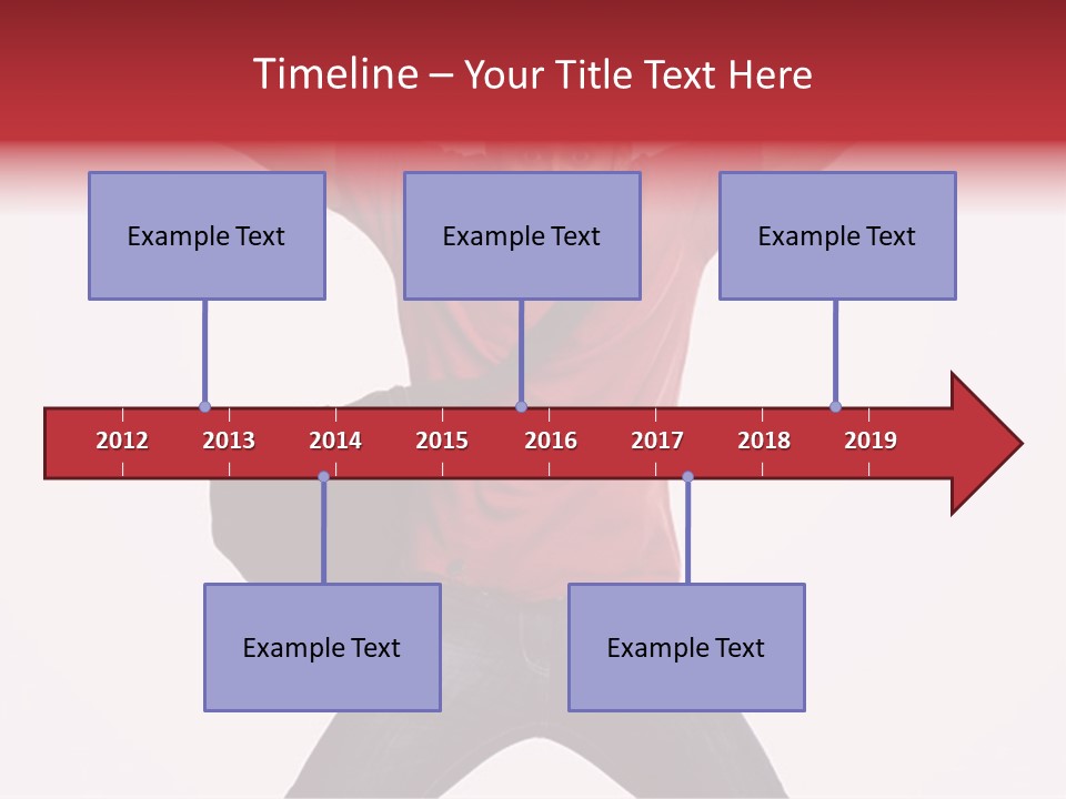 A Man With His Arms In The Air PowerPoint Template