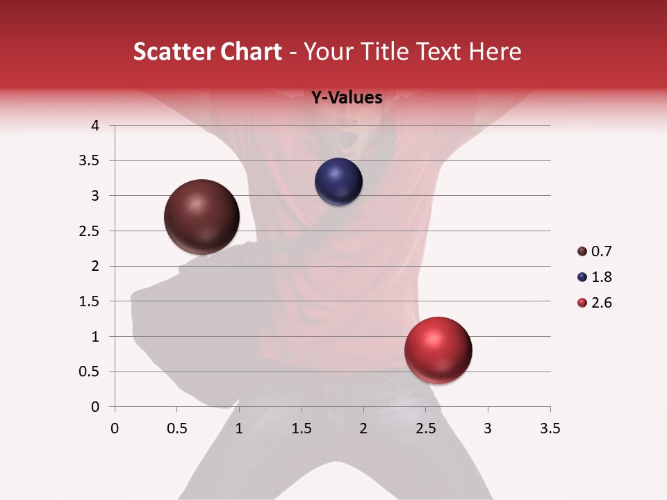 A Man With His Arms In The Air PowerPoint Template