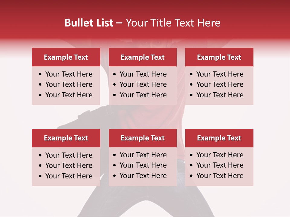 A Man With His Arms In The Air PowerPoint Template