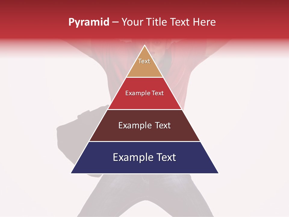 A Man With His Arms In The Air PowerPoint Template