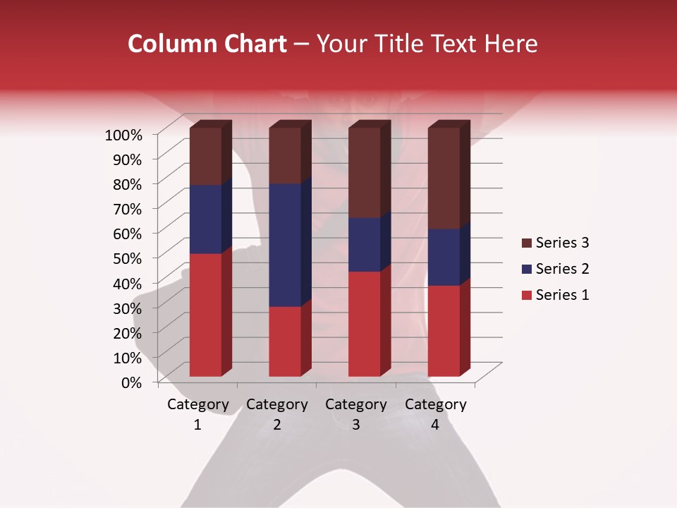 A Man With His Arms In The Air PowerPoint Template