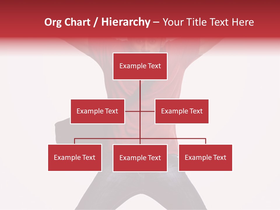 A Man With His Arms In The Air PowerPoint Template