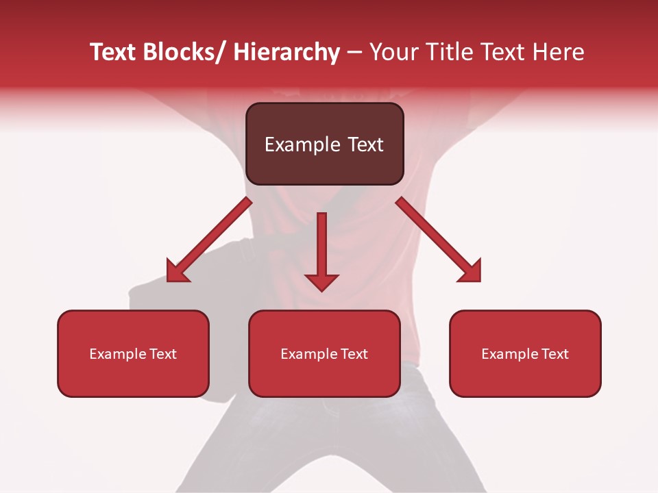 A Man With His Arms In The Air PowerPoint Template