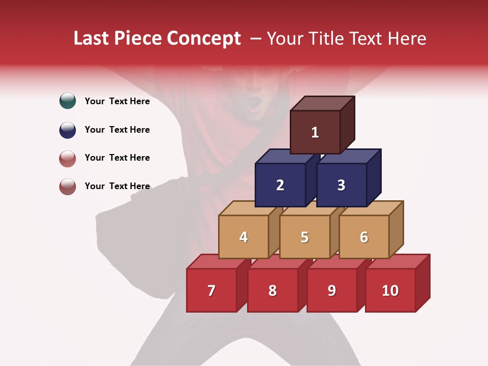 A Man With His Arms In The Air PowerPoint Template