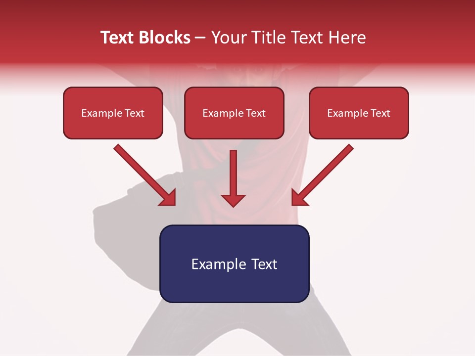 A Man With His Arms In The Air PowerPoint Template