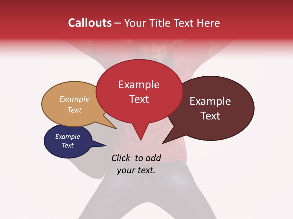 A Man With His Arms In The Air PowerPoint Template