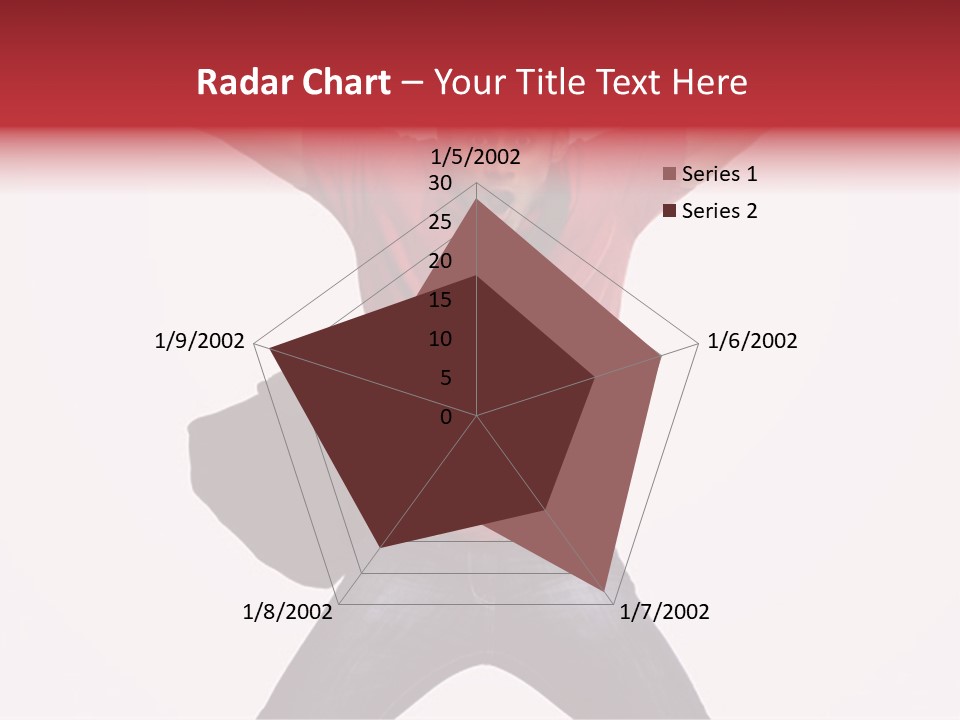 A Man With His Arms In The Air PowerPoint Template
