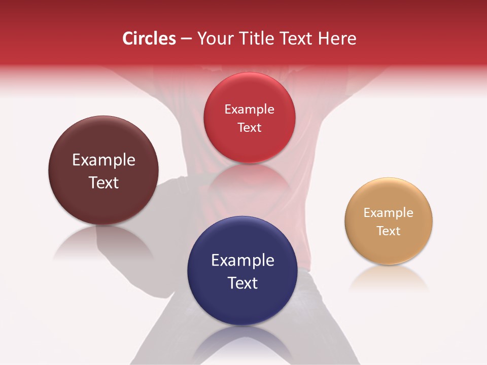 A Man With His Arms In The Air PowerPoint Template