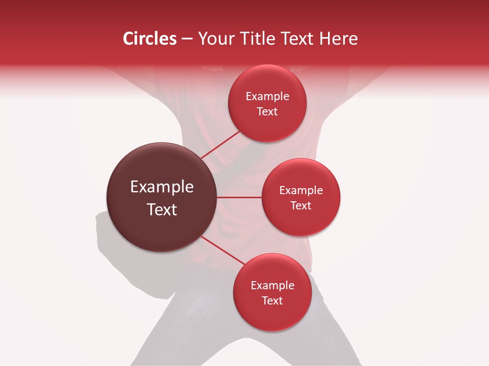 A Man With His Arms In The Air PowerPoint Template