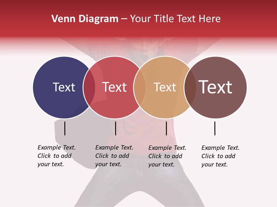 A Man With His Arms In The Air PowerPoint Template