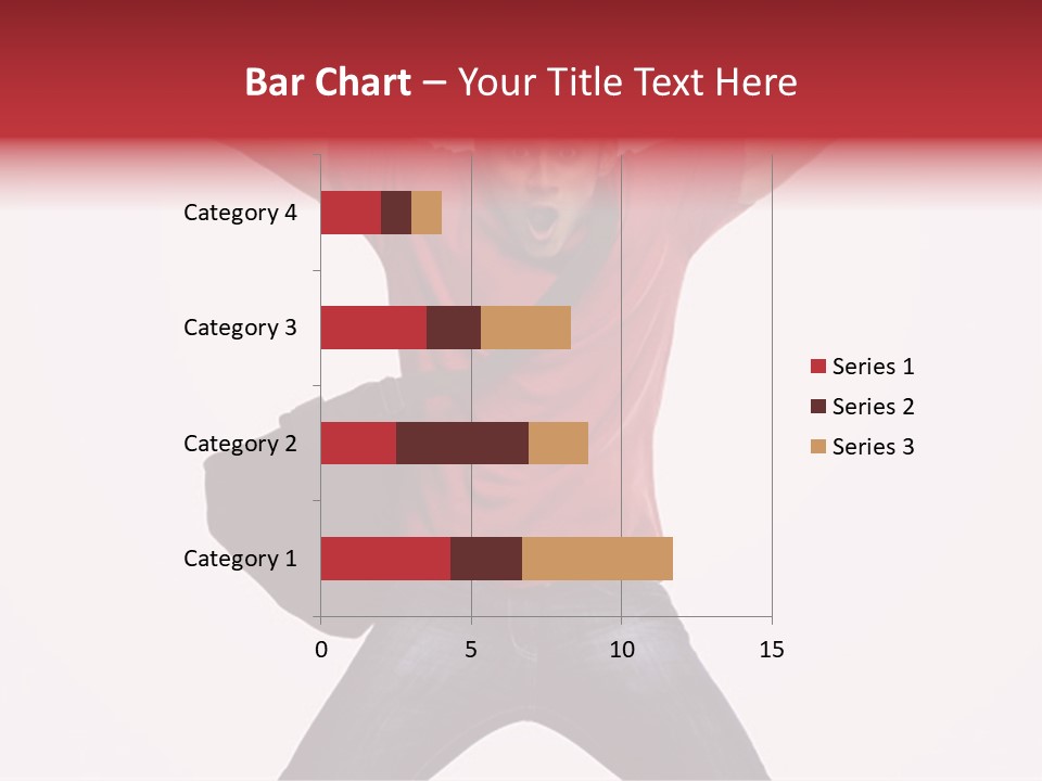 A Man With His Arms In The Air PowerPoint Template