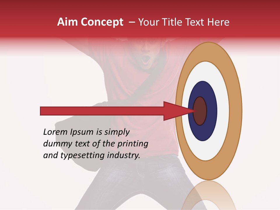 A Man With His Arms In The Air PowerPoint Template