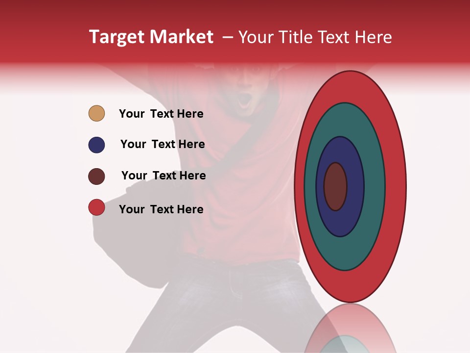 A Man With His Arms In The Air PowerPoint Template