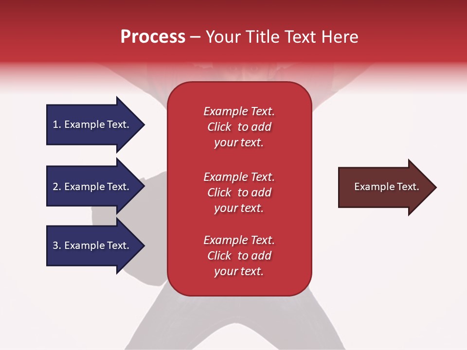 A Man With His Arms In The Air PowerPoint Template