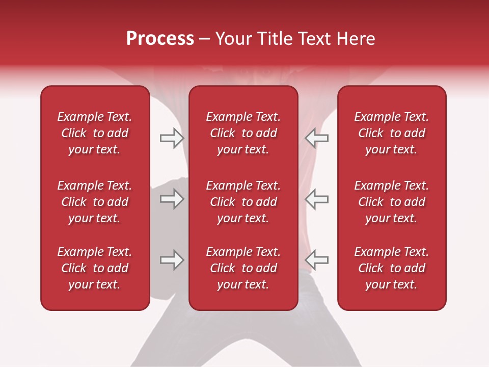 A Man With His Arms In The Air PowerPoint Template