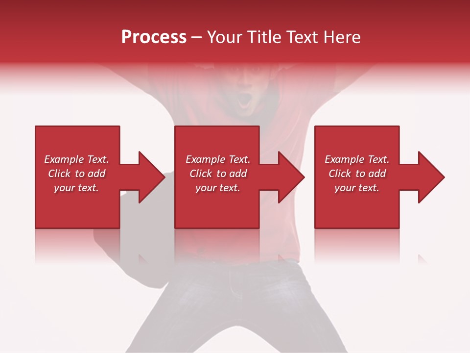 A Man With His Arms In The Air PowerPoint Template