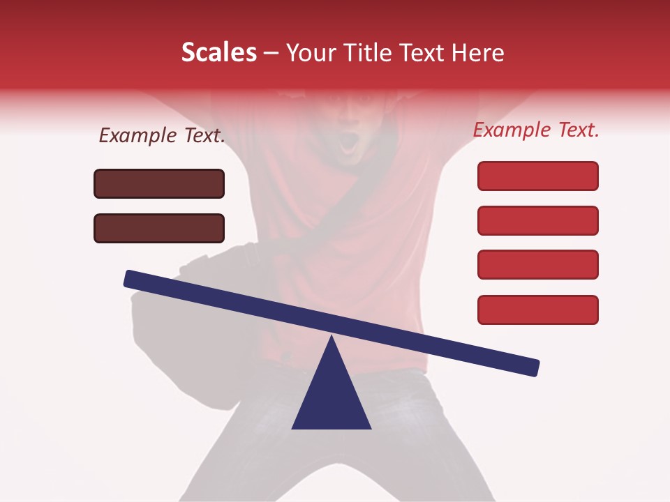 A Man With His Arms In The Air PowerPoint Template