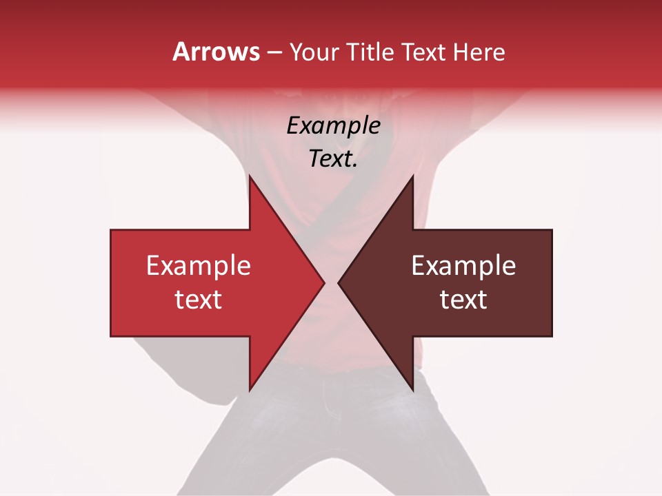 A Man With His Arms In The Air PowerPoint Template