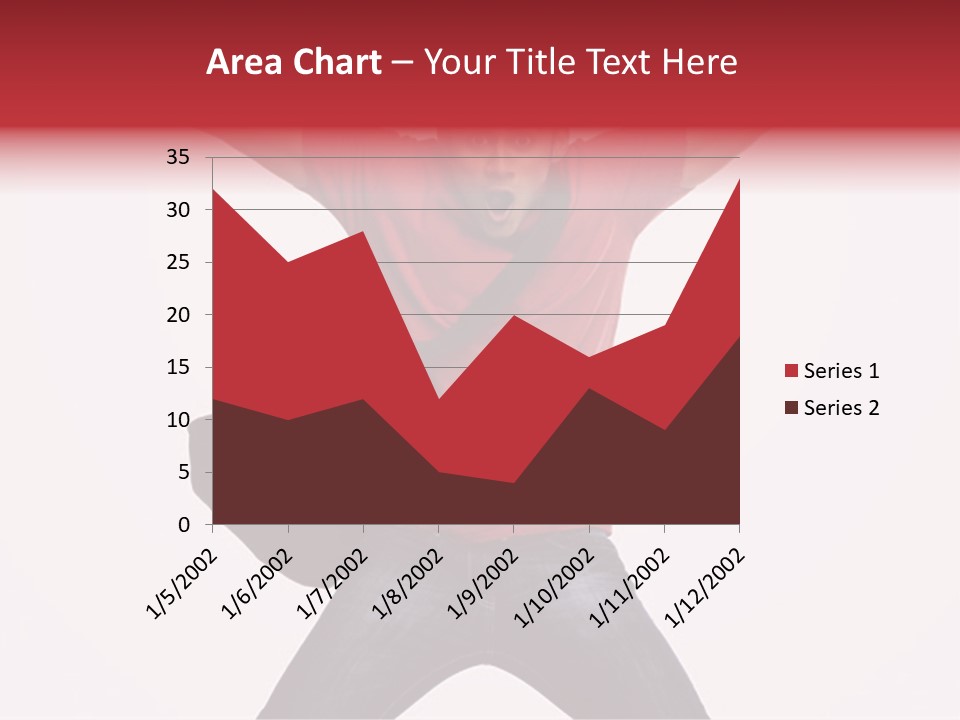 A Man With His Arms In The Air PowerPoint Template